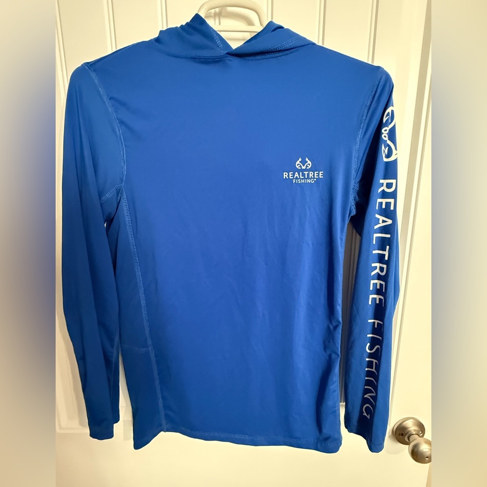 Men’s Realtree Fishing Blue Performance Hoodie Size S